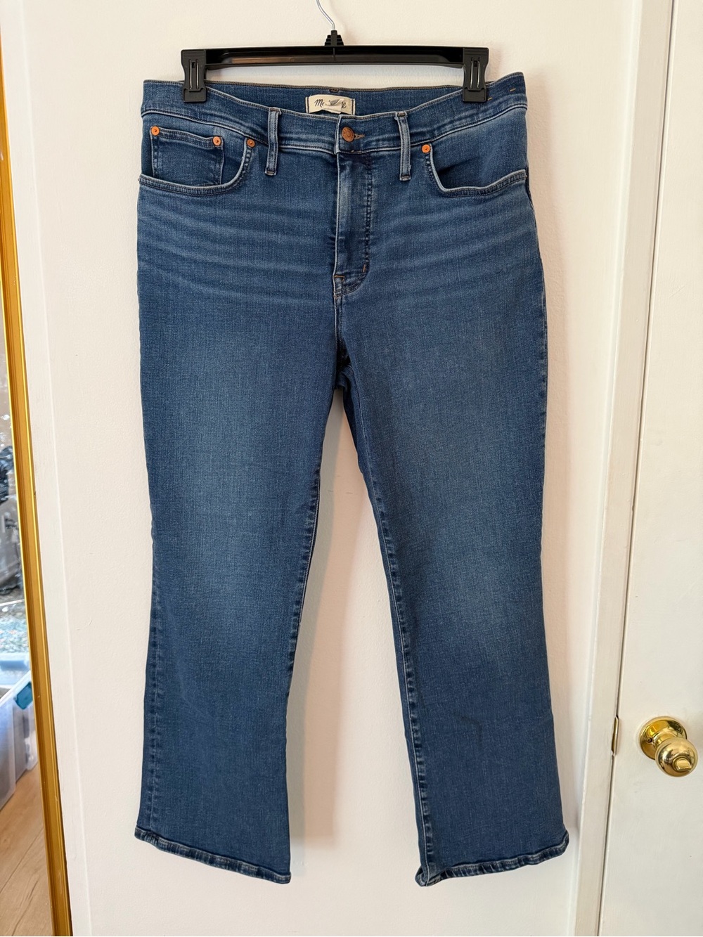 Madewell Mid-Rise Kick Out Blue Denim Jeans 32T
